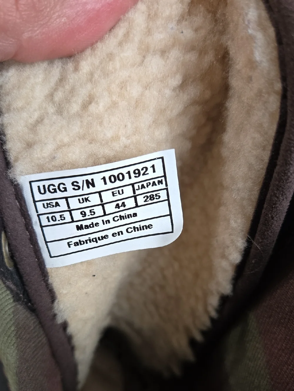 UGG Australia Men's Larus Grizzly Dark Brown Leather Combat Sz 10.5 Euro Boho